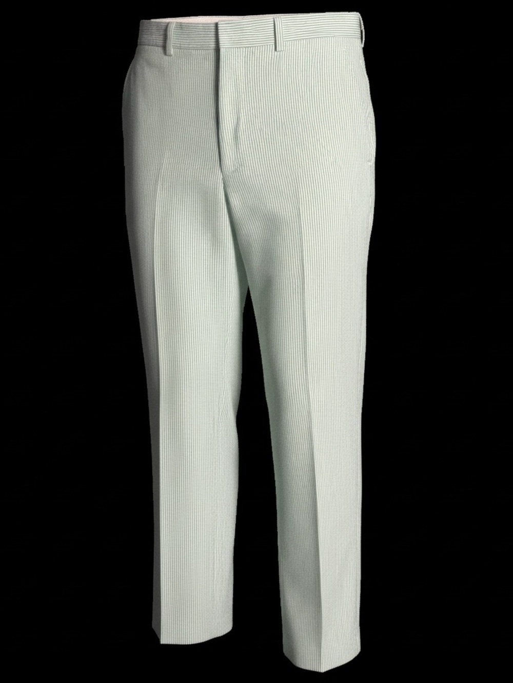 Brooks Brothers Light Mint Green Men's Dress Pants, Seersucker